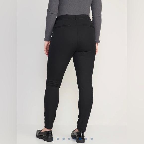 Old Navy Women’s High-Waisted Pixie Skinny Ankle Pants Black 14 Regular Large - Picture 4 of 14